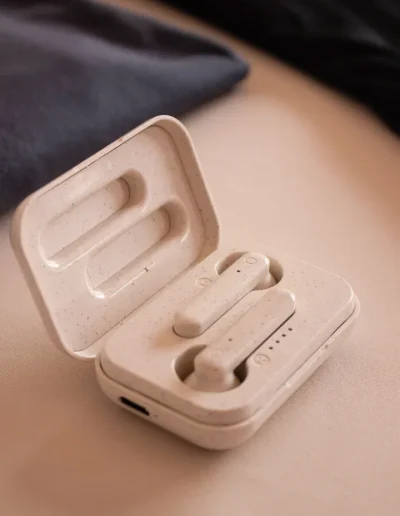 Auricolari wireless per ascoltare musica tramite bluetooth, personalizzabili con il tuo logo